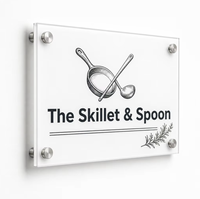 Plaque murale personnalisée en acrylique pour café, boulangerie, décor découpé au laser, impression UV, bords polis, vente en gros