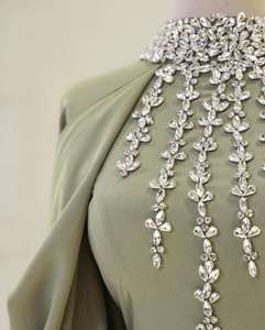 Superbe Robe de Soirée U.chic Rose 2026 Légère à Perles Scintillantes, Conception Unique, pour Femmes Musulmanes, Effet Amincissant - Product Image 2