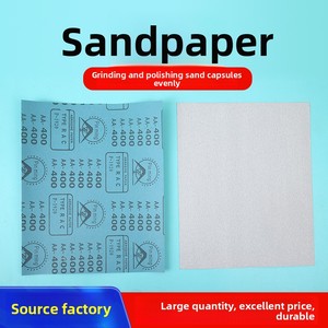 Sandpaper Waterproof Sandpaper Dry Sandpaper Polishing Sandpaper Water-resistant Sandpaper <b>Sand</b> Skin Sanding Tools 60-2000 Grit - Product Image 1
