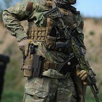Étui tactique MOLLE, pochette utilitaire, étui vertical multi-outils EDC avec sangle de maintien à pression pour ceinture
