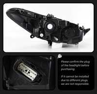 Conjunto de Faros Delanteros Bi Xenón de Doble Haz para Ford Mondeo 2013-2016, LED DRL, Señal de Giro Secuencial, Plug and Play, Autopartes
