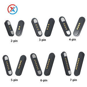 Hochwertiger Magnetischer Pogo-Pin-Steckverbinder mit 2, 3, 4, 5, 6, 7, 8, 9 Pins, 2,2 mm Abstand, Federbelasteter Magnetischer Pogo-Pin-Anschluss - Product Image 1