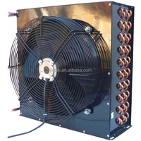 Condenseur refroidi par air avec ventilateur axial, condenseur de réfrigération à tubes en cuivre et ailettes en aluminium pour chambre froide, climatiseur HVAC