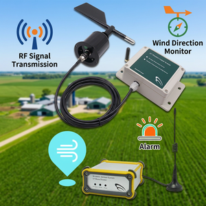 เครื่องตรวจสอบทิศทางลมพร้อมระบบส่งสัญญาณ RF และระบบเตือนภัยสำหรับการตรวจสอบสภาพอากาศภายนอกอาคาร - Product Image 1