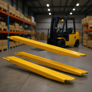 Extensions de fourches à palettes D0100HAD1RG, 60 pouces, largeur 4,5 pouces, acier au carbone, jaunes, accessoires pour chariots élévateurs pour la logistique - Product Image 2