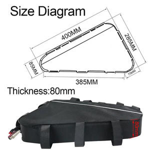 Baterai sepeda listrik, koper pit E <span class=keywords><strong>Bike</strong></span> baterai segitiga tas lembut Lithium Ion 48v 52v 60v 72v 20ah 25ah 28ah 30ah 40ah - Product Image 4