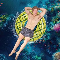 Bouée gonflable ananas robuste résistante aux UV pour enfants et adultes
