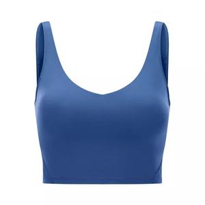 Top Deportivo Corto para Mujer, para Yoga, Gimnasio, Fitness, Sujetador Deportivo Acolchado, Top Corto - Product Image 6
