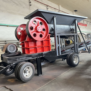 硬岩移动破碎站 移动式岩石颚式破碎机 黄金骨料破碎机 人造石破碎设备 - Product Image 3