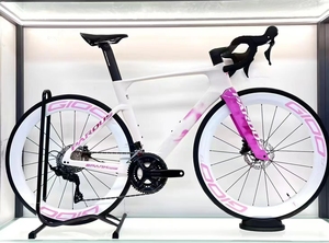 Juego de Ruedas para Bicicleta de Carretera <span class=keywords><strong>GIOO</strong></span> F1 PRO de Alta Calidad, Fibra de Carbono Toray T800, Color Rosa, Freno de Disco, Ciclismo Urbano, Ultraligeras, 26 mm, 45/50 mm - Product Image 6