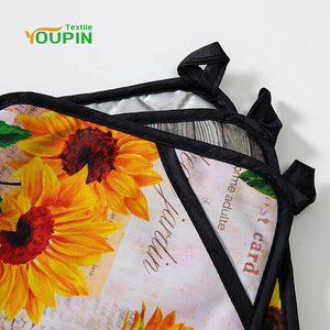 パーソナライズ20x20cmポリエステルポケットホルダー電子レンジ耐熱布パッドカスタムロゴプリントデザイン - Product Image 4