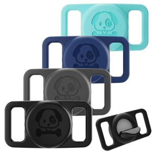 Waterproof Silicone Round Pet <b>Tracker</b> Holder Wristband, <b>Dog</b> <b>Collar</b> Secure Case Compatible with AirTag - Product Image 1
