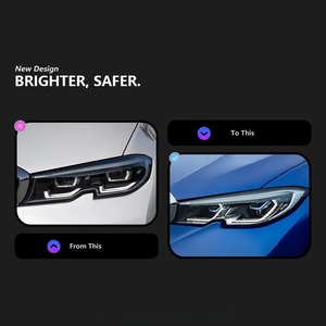 3 Series G20 <span class=keywords><strong>Laser</strong></span> Đèn pha 2019 2022 màu kép phiên bản màu vàng và trắng DRL nâng cấp LED đầu đèn chiếu cho BMW - Product Image 2
