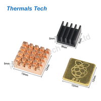 Disipador de Calor Estándar para Raspberry Pi con Dimensiones de 14(L)*14(W)*6(H) mm y 9(L)*9(W)*(H)5 mm