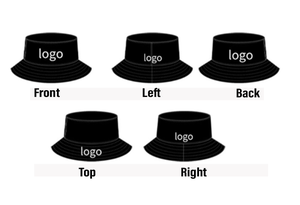 Custom Logo <b>Reversible</b> All Over Print Embroidered Cotton Fisherman <b>Bucket</b> <b>Hat</b> with Private Brand Label - Product Image 5