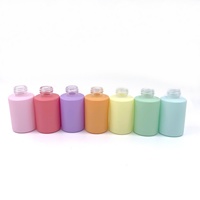 Prix usine Flacon compte-gouttes en verre coloré dépoli à épaule plate de 30 ml pour cosmétiques et huiles essentielles, imprimé sérigraphié, style macaron