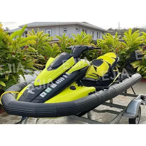 Desain baru Jetski perahu Jet Ski bertenaga Jet tiup Ski Pontoon keselamatan dengan perahu tiup untuk Nimble di perjalanan air