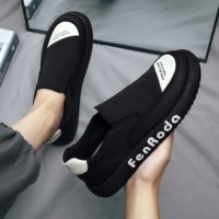 Chaussures de course respirantes et légères en mesh pour hommes, semelle extérieure antidérapante en EVA, chaussures de marche à enfiler, printemps, automne, hiver, toutes saisons