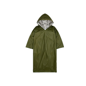 Outdoor Disposable PE Raincoat Single Person <b>Emergency</b> Thermal <b>Poncho</b> Camping Survival Universal Use - Product Image 1