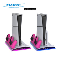 Support de charge et de refroidissement officiel DOBE pour PS5 avec ventilateur de refroidissement pour PS5/PS5 Slim/PS5 Pro - Accessoires de jeu