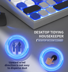 Mini aspirateur de bureau - Rechargeable par USB, silencieux, pour copeaux d'effaceur, débris de papier, <span class=keywords><strong>miettes</strong></span> - Product Image 3