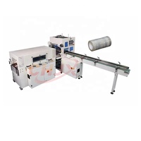 Machine d'emballage semi-automatique pour sacs cylindriques en papier de qualité alimentaire avec film PVC et ruban adhésif, facile à utiliser