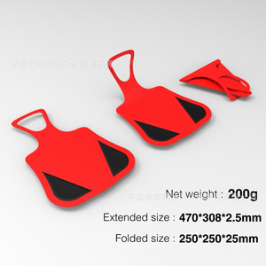 Foldable Fan Shaped Ski Pad Mini Sled Mat Portable Waterproof For <b>Skiing</b> Sandboarding Grass <b>Skiing</b> Winter Outdoor Use - Product Image 5