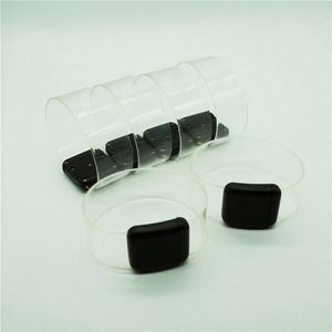 Bracelets promotionnels personnalisés en PVC écologique avec LED lumineuses pour femmes et hommes, imprimés en sérigraphie, accessoires de fête phosphorescents, néon - Product Image 3