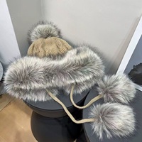Gorros de invierno cálidos para caza, ciclismo, con orejeras, de cuero, de felpa gruesa, con logotipo bordado personalizado, tipo Ushanka, gorro tipo beanie