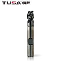 Fraise à queue en carbure de tungstène massif DHC à 4 dents, revêtement stabilisant pour acier et fonte, pour machines CNC