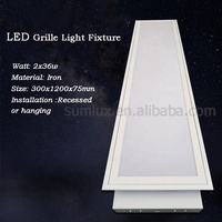 Fournisseur OEM de luminaires à grille T5/T8, luminaire encastré fluorescent de 2 pieds, 4 pieds, 110v, panneau lumineux avec diffuseur en acrylique opale