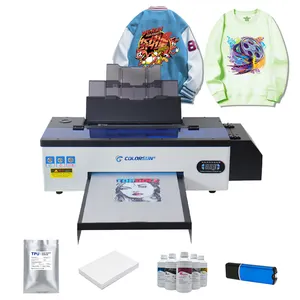 Imprimante de transfert de film Sublimation DTF Printer Impresora Inkjet a3 R1390 30 cm technologie couleur imprimante DTF