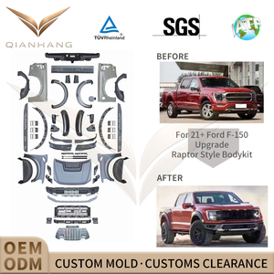 <span class=keywords><strong>Nouveau</strong></span> Kit Carrosserie Large <span class=keywords><strong>Raptor</strong></span> 2021+ Complet en PP – Pare-chocs Avant/Arrière, Capot, Ailes, Calandre – Remplacement et Conversion pour F-150 2021-2025 - Product Image 2
