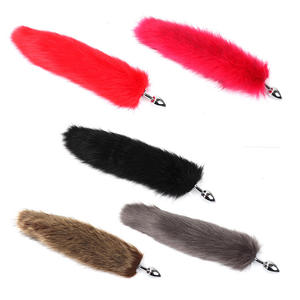 Tapón Anal de Piel Sintética con Cola de Zorro, Juguete Íntimo Suave y Cómodo para Mujeres, Accesorios Románticos para Coqueteo, Juguete para Parejas - Product Image 1