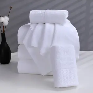 Cotton Towels Set Bath Embroidery Custom Logo Towels Cotton Hotel Bath Towel