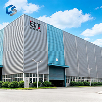 Bâtiment moderne en structure d'acier préfabriqué avec poutres en H solides galvanisées pour stockage industriel et usage de hangar/garage