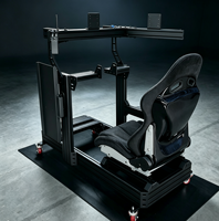 Cockpit de simulateur de course pliable universel, kit de cockpit de simulateur en alliage d'aluminium 4080 pour jeux vidéo PS4 PS5 PC