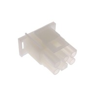Support de liste de composants DME-M2-06-SQ – Boîtiers de connecteurs rectangulaires à 6 positions, montage sur panneau 6,35 mm, à clipser DMEM206SQ Naturel