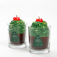 Bougie parfumée au matcha en pot de verre, décoration de dessert, aromathérapie, cadeau, parfum d'ambiance, table basse, vente en gros