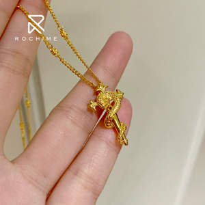 Collar de serpiente de varita de lujo Rochime, joyería fina de plata 925, joyería colgante de Animal para mujer - Product Image 4