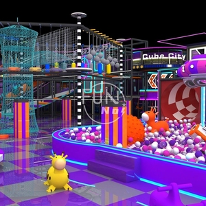 Centre de jeux <span class=keywords><strong>d</strong></span>'aventure de haute qualité, aire de jeux pour enfants, piscine à balles, équipement commercial, aire de jeux intérieure pour enfants avec grand toboggan - Product Image 2