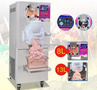 Machine dure durable de gelato de congélateur par lots de machine de crème glacée de 13L + 8L 20 mins/30 mins avec le chauffage de pasteurisation