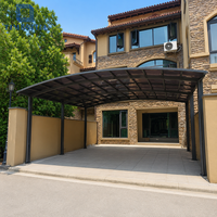 Abri de voiture en aluminium avec toit en polycarbonate, auvent extérieur moderne personnalisé pour allée, protection du stationnement des véhicules