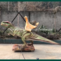 Équipement interactif de balade à cheval sur dinosaure à vendre ou balade animatronique T-Rex pour enfants pour parcs à thème, pour un divertissement aventureux
