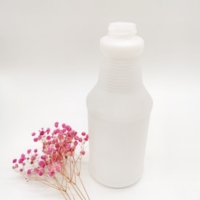 Bouteille pulvérisatrice à gâchette en HDPE blanc opaque réutilisable de 500/750/1000 ml avec pulvérisateur rouge et blanc, bouteille vide pour l'arrosage des plantes