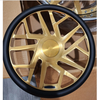 Jantes forgées LZT-1160 personnalisées 2 pièces 20 24 26 pouces 5x120.65 5x108 à lèvre polie profonde et finition or brossé pour Chevrolet Impala Chevelle