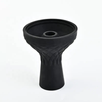 Accessoires de chicha modernes et durables, très demandés : Tête de chicha en silicone à un trou, tête en caoutchouc avec technique miroir pour chicha