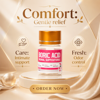 Yoni Pops Suppositoires vaginaux à l'acide borique 10 en 1 Équilibre du pH Soins intimes féminins Capsules vaginales pour la santé des femmes Vente en gros
