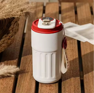 แก้วกาแฟสแตนเลส 304 แบบใหม่ ขายส่ง พร้อมฝาแสดงอุณหภูมิ สำหรับเดินทาง - Product Image 4