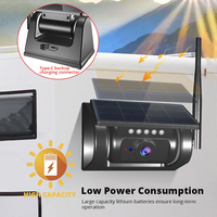 Caméra de tableau de bord à énergie solaire magnétique Système de sauvegarde de sécurité étanche sans fil WIFI Caméra de voiture à énergie solaire pour voiture camion Rv remorque